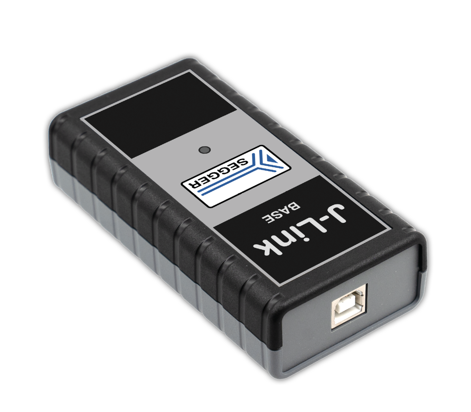 The image shows a rectangular electronic device with a grey and black casing. It features a logo and text that reads "U-Link Base" on the side. One end has a USB port, indicating its function as a connectivity base for devices.